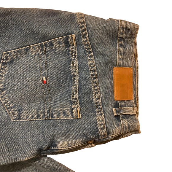 TOMMY HILFIGER vintage logo straight leg denim jeans size women’s 14 - Picture 3 of 8
